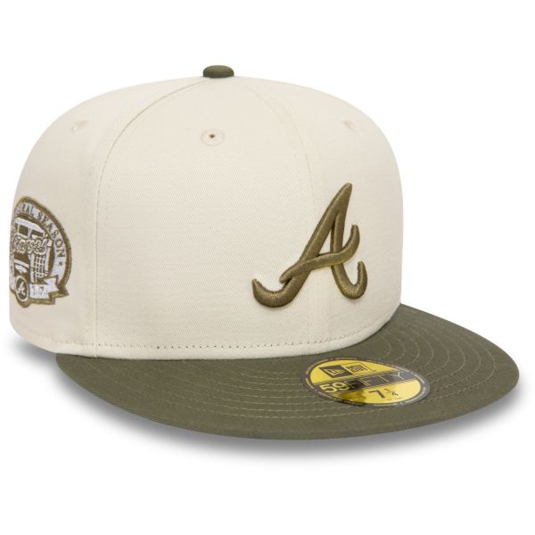 New Era 59Fifty Fitted Cap - IVORY Atlanta Braves