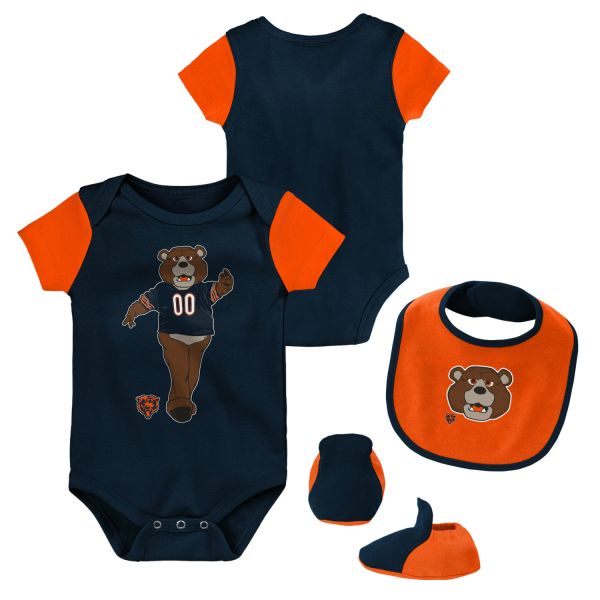 Outerstuff NFL Infant Mascot Bootie Set Chicago Bears