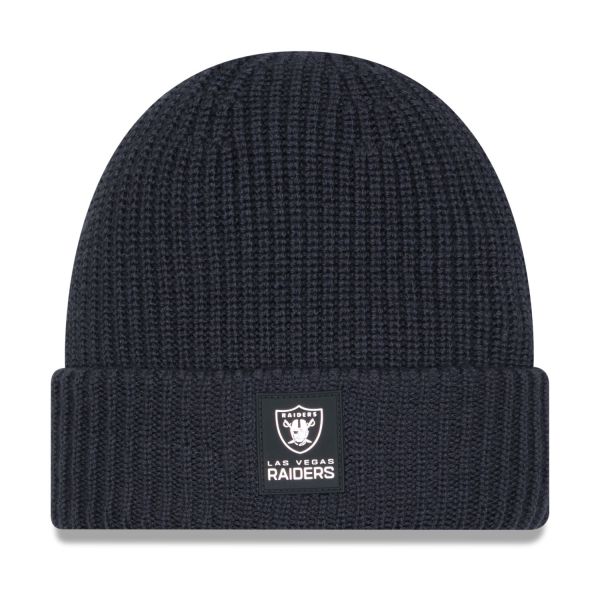 New Era Knit Bonnet D'Hiver SIDELINE Las Vegas Raiders