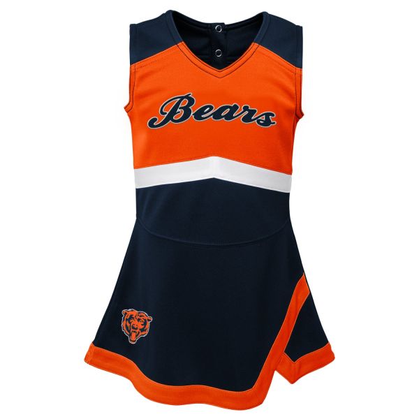 NFL Girls Cheerleader Jumper Dress - Chicago Bears