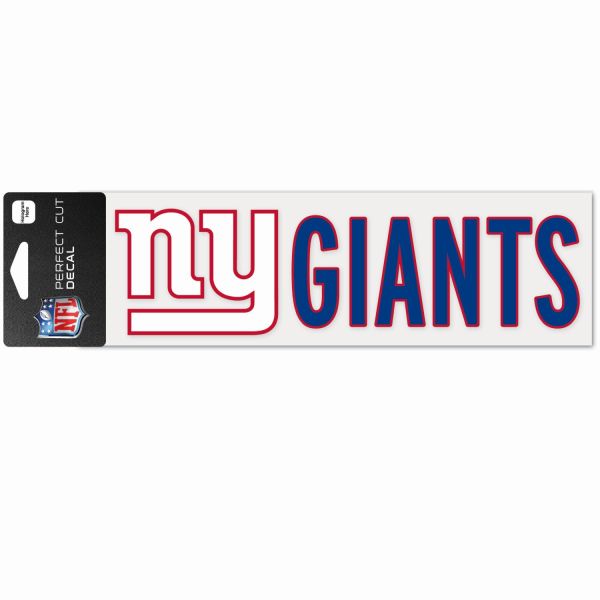 NFL Perfect Cut Aufkleber 8x25cm New York Giants