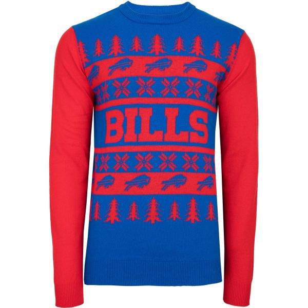 NFL Ugly Sweater XMAS Knit Pullover - Buffalo Bills