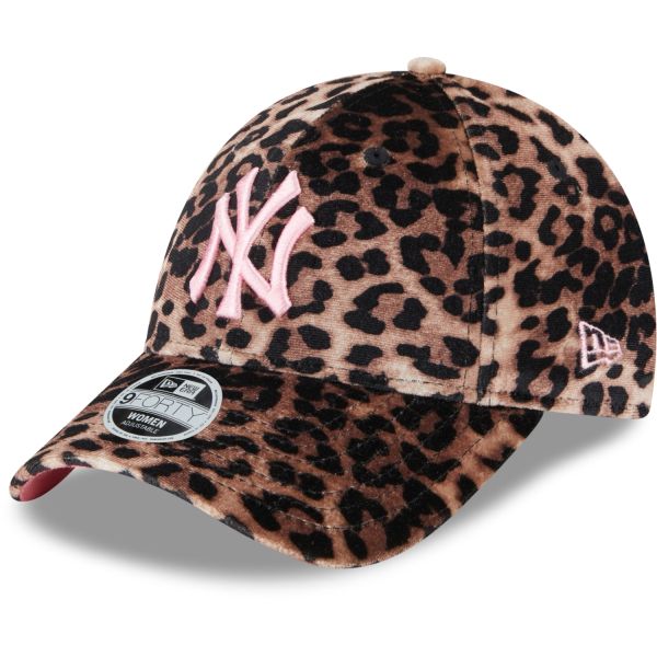 New Era 9Forty Femme Cap - LEOPARD VELOUR New York Yankees