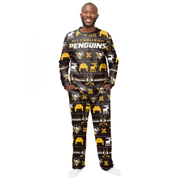 NHL Winter XMAS Pyjama Schlafanzug Pittsburgh Penguins