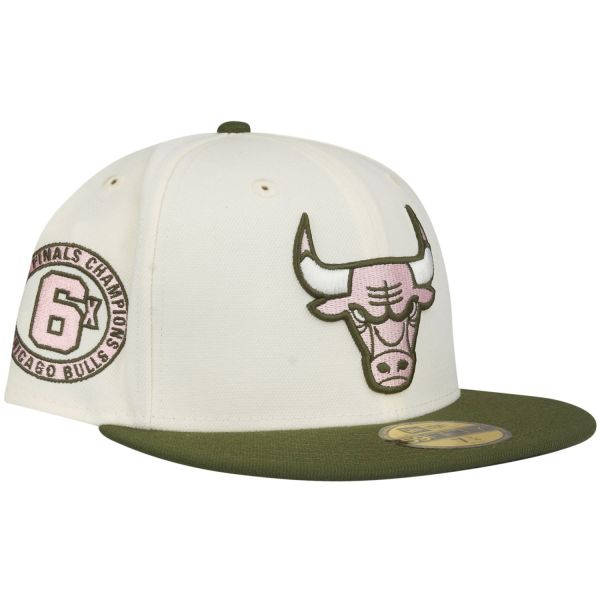 New Era 59Fifty Fitted Cap - Chicago Bulls beige/ oliv