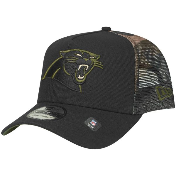 New Era Snapback Trucker Cap - Carolina Panthers wood camo