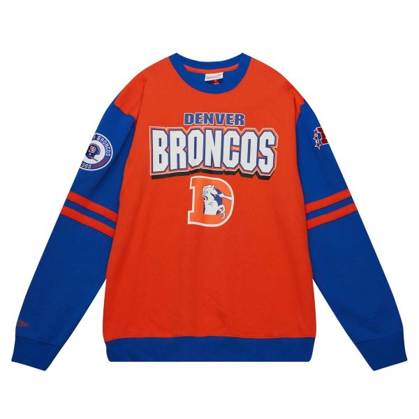 Mitchell & Ness Fleece Pullover - PATCHES Denver Broncos