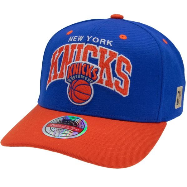 M&N Stretch Snapback Classic Red Cap - New York Knicks