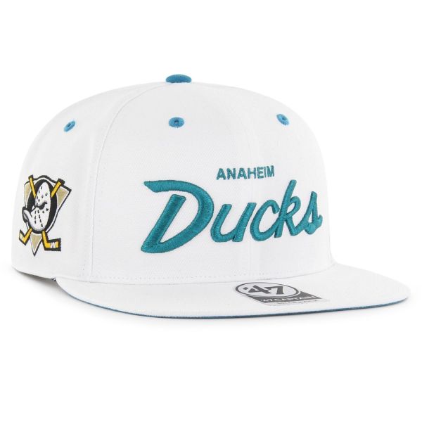 47 Brand Snapback Cap - CROSSTOWN Anaheim Ducks weiß