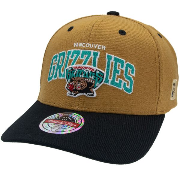 M&N Stretch Snapback Classic Red Cap - Vancouver Grizzlies