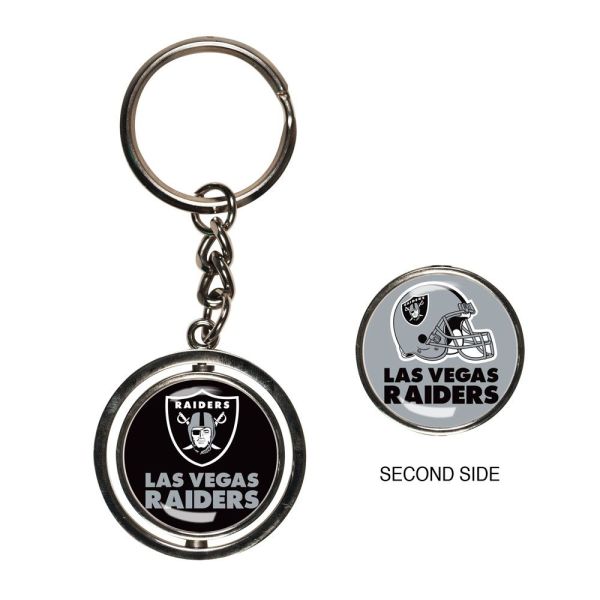 Wincraft SPINNER Key Ring Chain - NFL Las Vegas Raiders