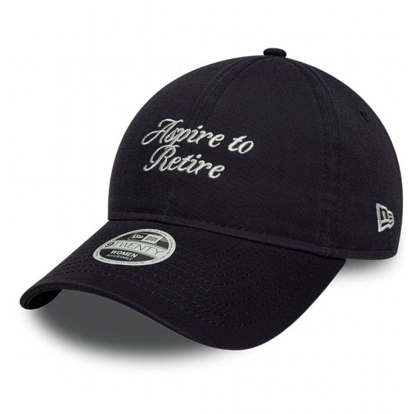 New Era 9Twenty Strapback Damen Cap - ASPIRE TO RETIRE navy