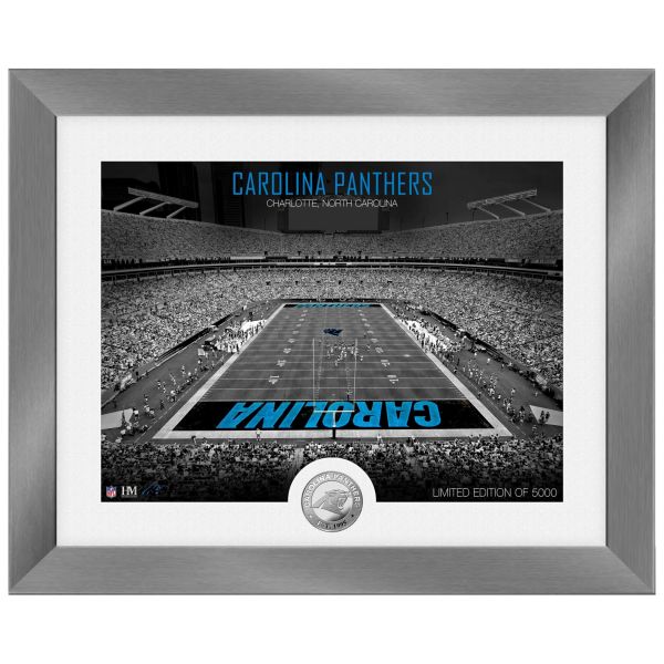 Carolina Panthers NFL Stadion Silber Coin Bild 40x33cm