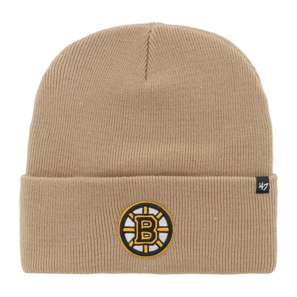 47 Brand Knit Bonnet - HAYMAKER Boston Bruins khaki