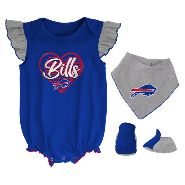 NFL Fille 3pack Baby-Set Buffalo Bills - 24M