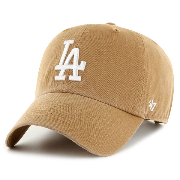 47 Brand Strapback Cap - CLEAN UP Los Angeles Dodgers camel