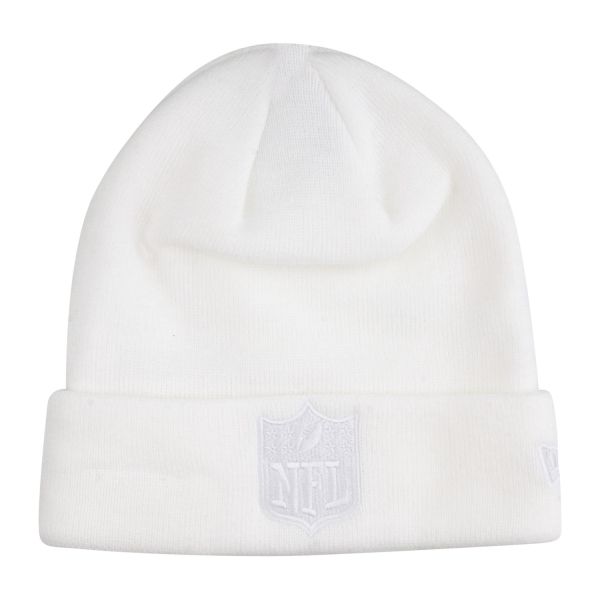 New Era Knit Winter CUFF Beanie - NFL SHIELD white