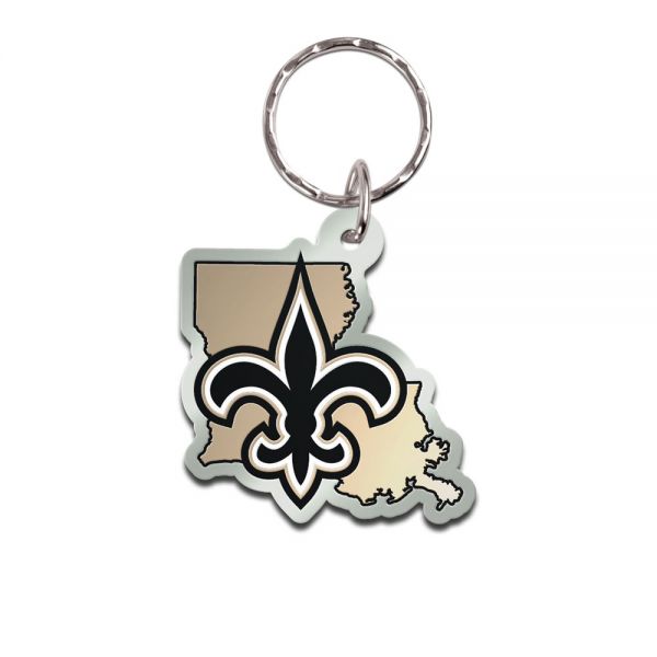 Wincraft STATE Key Ring Chain - NFL New Orleans Saints