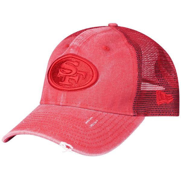 New Era 9Twenty Trucker Cap - WASHED San Francisco 49ers rot