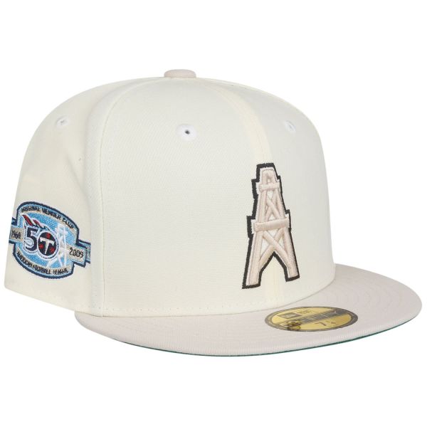 New Era 59Fifty Fitted Cap - SIDEPATCH Houston Oilers