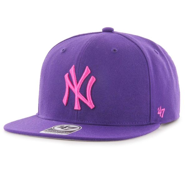 47 Brand Snapback Cap - NO SHOT New York Yankees lila