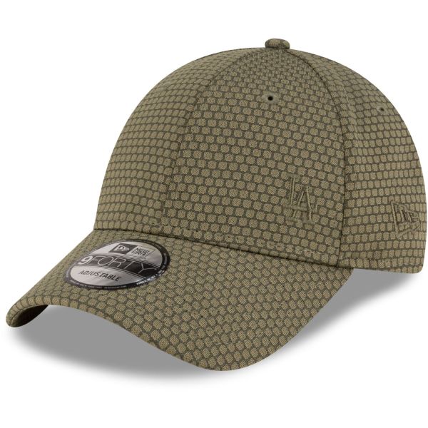 New Era 9Forty Cap - FLAWLESS MESH Los Angeles Dodgers oliv