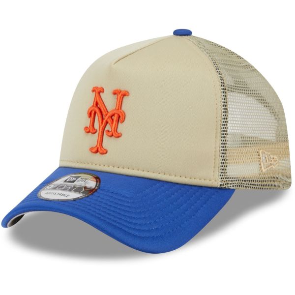 New Era 9Forty Snapback Trucker Cap - New York Mets beige