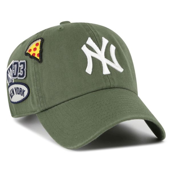 47 Brand Strapback Cap - BADGES New York Yankees moss