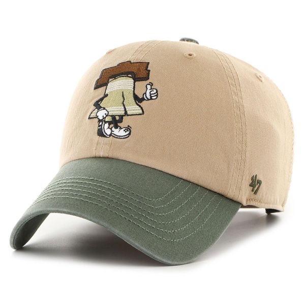 47 Brand Clean Up Cap - CARTOON Philadelphia Phillies khaki