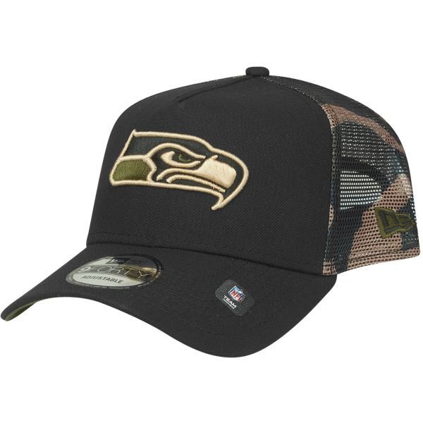 New Era Snapback Trucker Cap - Seattle Seahawks wood camo