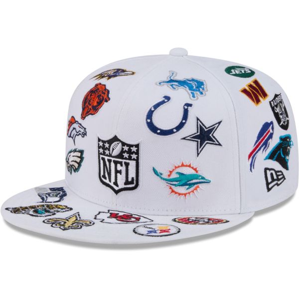 New Era 59Fifty Fitted Cap NFL ALL OVER PATCHES weiß