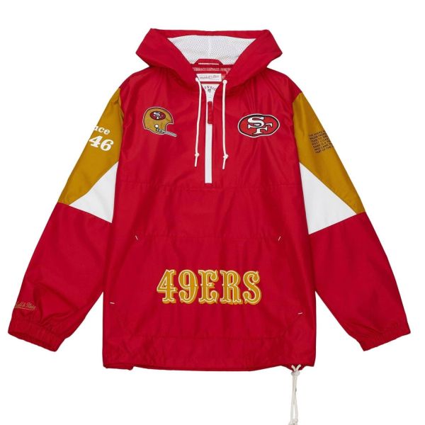 M&N Windbreaker Anorak Jacket - ORIGINS San Francisco 49ers