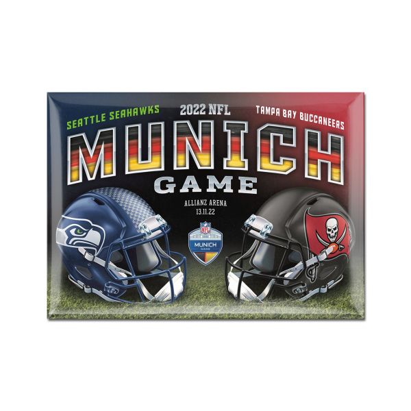 NFL Munich Game Kühlschrank-Magnet Buccs Seahawks