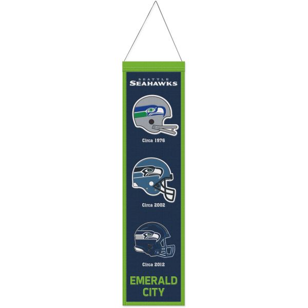 Seattle Seahawks EVOLUTION NFL Wool Banner 80x20cm