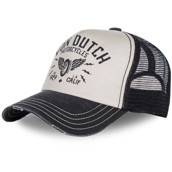 Von Dutch Trucker Mesh Snapback Cap - VINTAGE SKULL