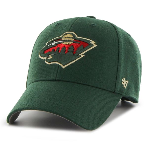 47 Brand Adjustable Cap - NHL Minnesota Wild dunkel grün
