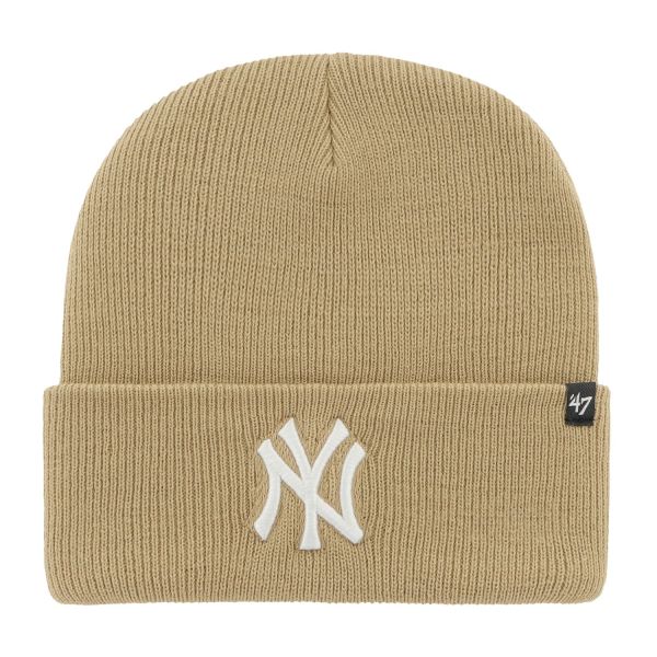 47 Brand Knit Beanie - HAYMAKER New York Yankees khaki