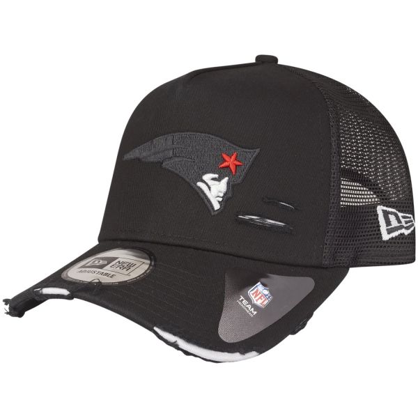 New Era Mesh Trucker Cap - DISTRESSED New England Patriots