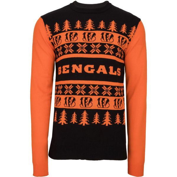 NFL Ugly Sweater XMAS Knit Pullover - Cincinnati Bengals