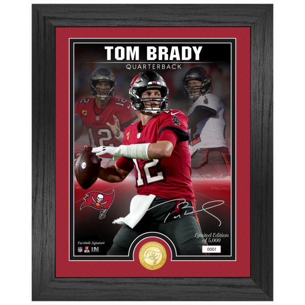 Tom Brady Tampa Bay Buccaneers NFL Signature Coin Photo Mint