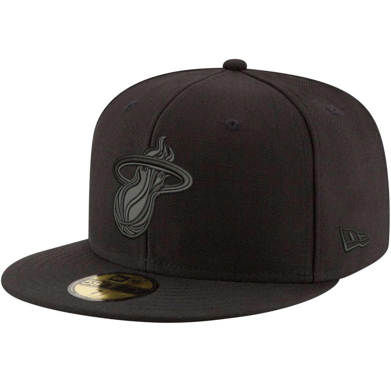 New Era 59Fifty Cap - NBA BLACK Miami Heat | Fitted | Caps | 59caps.com