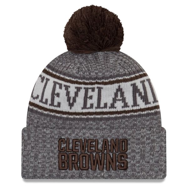 New Era NFL Sideline Graphite Beanie Cleveland Browns