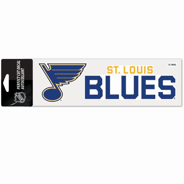 NHL Perfect Cut Autocollant 8x25cm St. Louis Blues