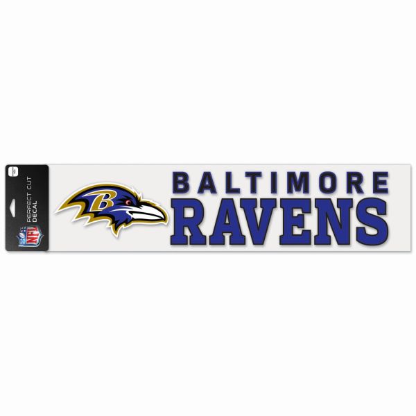 NFL Perfect Cut XXL Aufkleber 10x40cm Baltimore Ravens