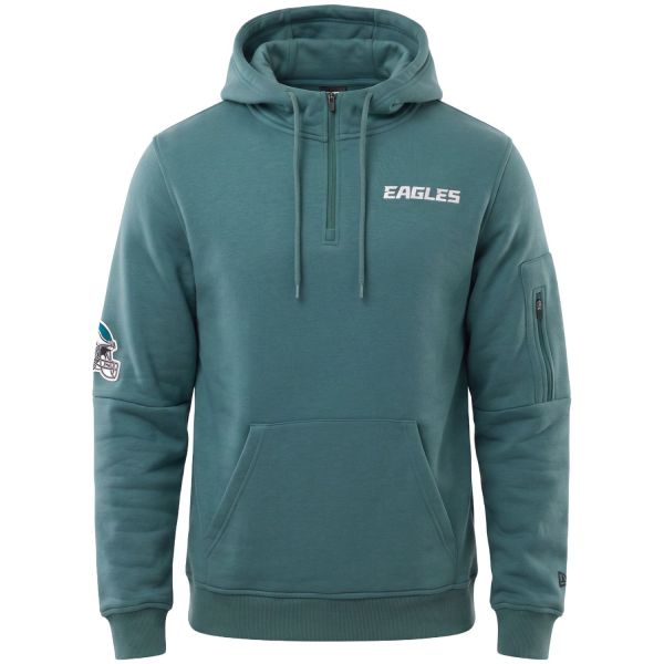 New Era Quarter Zip Hoody - NFL Philadelphia Eagles teal
