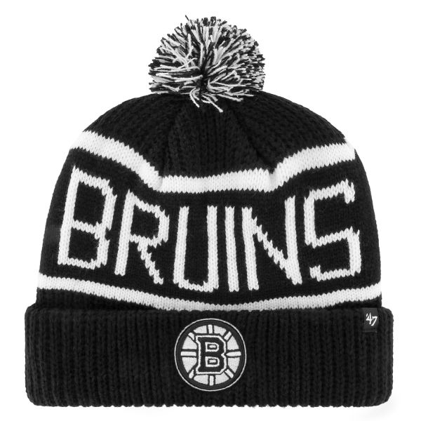 47 Brand Strick Winter Mütze - CALGARY Boston Bruins schwarz