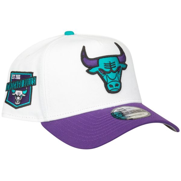 New Era 9Forty A-Frame Cap - SIDEPATCH Chicago Bulls blanc