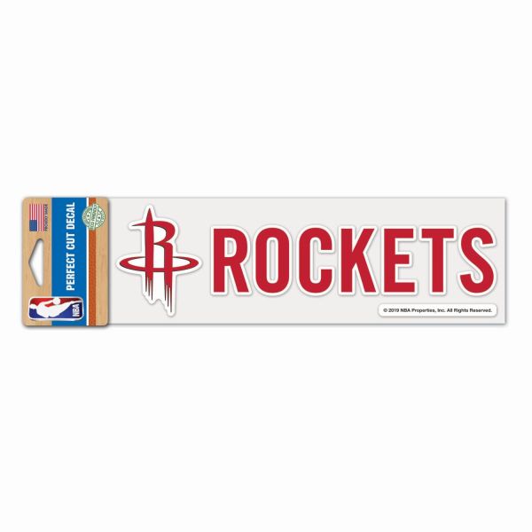 NBA Perfect Cut Aufkleber 8x25cm Houston Rockets