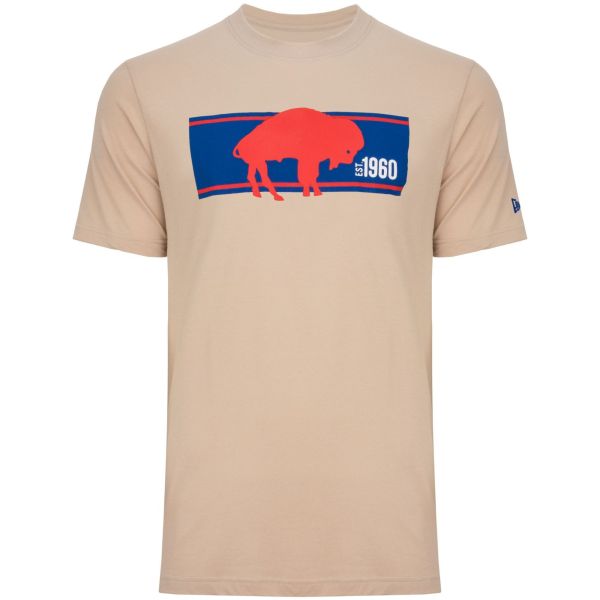 New Era Shirt - NFL SIDELINE Buffalo Bills stone