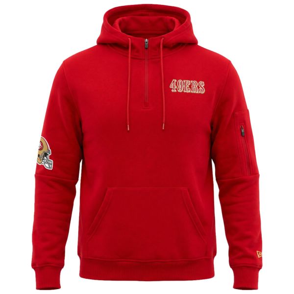 New Era Quarter Zip Hoody - NFL San Francisco 49ers